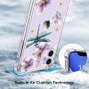 imagefor iPhone 11 Pro Max Case with Screen Protector  Stylish Elegant Floral Design on Soft Clear TPU  Slim Fit Protective Phone Cover for Women and Girls  Purple LavenderDragonfly