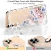 imagefor iPhone 11 Pro Max Case with Screen Protector  Stylish Elegant Floral Design on Soft Clear TPU  Slim Fit Protective Phone Cover for Women and Girls  Purple LavenderBlooming Flowers