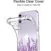 imagefor iPhone 11 Pro Max Case with Screen Protector  Stylish Elegant Floral Design on Soft Clear TPU  Slim Fit Protective Phone Cover for Women and Girls  Purple LavenderTiny Lavender