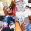 imagefor iPhone 11 Pro Max Case with Screen Protector  Stylish Elegant Floral Design on Soft Clear TPU  Slim Fit Protective Phone Cover for Women and Girls  Purple LavenderDinosaurs