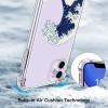 imagefor iPhone 11 Pro Max Case with Screen Protector  Stylish Elegant Floral Design on Soft Clear TPU  Slim Fit Protective Phone Cover for Women and Girls  Purple LavenderSeawaves