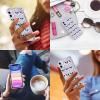 imagefor iPhone 11 Pro Max Case with Screen Protector  Stylish Elegant Floral Design on Soft Clear TPU  Slim Fit Protective Phone Cover for Women and Girls  Purple LavenderAliens
