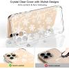 imagefor iPhone 11 Pro Max Case with Screen Protector  Stylish Elegant Floral Design on Soft Clear TPU  Slim Fit Protective Phone Cover for Women and Girls  Purple LavenderTiny White