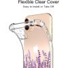 imagefor iPhone 11 Pro Max Case with Screen Protector  Stylish Elegant Floral Design on Soft Clear TPU  Slim Fit Protective Phone Cover for Women and Girls  Purple LavenderTiny Lavender