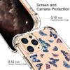 imagefor iPhone 11 Pro Max Case with Screen Protector  Stylish Elegant Floral Design on Soft Clear TPU  Slim Fit Protective Phone Cover for Women and Girls  Purple LavenderButterflies