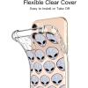 imagefor iPhone 11 Pro Max Case with Screen Protector  Stylish Elegant Floral Design on Soft Clear TPU  Slim Fit Protective Phone Cover for Women and Girls  Purple LavenderAliens