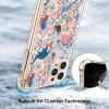 imagefor iPhone 11 Pro Max Case with Screen Protector  Stylish Elegant Floral Design on Soft Clear TPU  Slim Fit Protective Phone Cover for Women and Girls  Purple LavenderColorful Dinosaurs