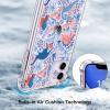 imagefor iPhone 11 Pro Max Case with Screen Protector  Stylish Elegant Floral Design on Soft Clear TPU  Slim Fit Protective Phone Cover for Women and Girls  Purple LavenderColorful Dinosaurs