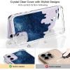 imagefor iPhone 11 Pro Max Case with Screen Protector  Stylish Elegant Floral Design on Soft Clear TPU  Slim Fit Protective Phone Cover for Women and Girls  Purple LavenderBlue Painting