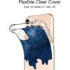 imagefor iPhone 11 Pro Max Case with Screen Protector  Stylish Elegant Floral Design on Soft Clear TPU  Slim Fit Protective Phone Cover for Women and Girls  Purple LavenderBlue Painting