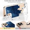 imagefor iPhone 11 Pro Max Case with Screen Protector  Stylish Elegant Floral Design on Soft Clear TPU  Slim Fit Protective Phone Cover for Women and Girls  Purple LavenderBlue Painting