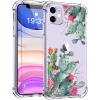 imagefor iPhone 11 Pro Max Case with Screen Protector  Stylish Elegant Floral Design on Soft Clear TPU  Slim Fit Protective Phone Cover for Women and Girls  Purple LavenderCactus in Flower