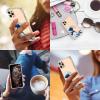 imagefor iPhone 11 Pro Max Case with Screen Protector  Stylish Elegant Floral Design on Soft Clear TPU  Slim Fit Protective Phone Cover for Women and Girls  Purple LavenderSeawaves