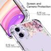 imagefor iPhone 11 Pro Max Case with Screen Protector  Stylish Elegant Floral Design on Soft Clear TPU  Slim Fit Protective Phone Cover for Women and Girls  Purple LavenderBeautiful Blossoms
