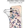 imagefor iPhone 11 Pro Max Case with Screen Protector  Stylish Elegant Floral Design on Soft Clear TPU  Slim Fit Protective Phone Cover for Women and Girls  Purple LavenderButterflies