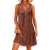 imageSummer Dresses for Women 2025 Sleeveless Floral Boho Swimsuit Cover Ups Casual Button Beach Vacation Tank SundressesPattern9