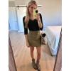 image34 Length Sleeve Womens Tops Lace Sexy V Neck Ribbed Knit Fitted T Shirts Dressy Casual Blouses Going Out TopsBlack