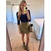 image34 Length Sleeve Womens Tops Lace Sexy V Neck Ribbed Knit Fitted T Shirts Dressy Casual Blouses Going Out TopsBlue