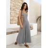 imageJumpsuits for Women 2025 Summer Sleeveless Casual Loose Wide Leg Long Pant Rompers One Piece Beach Vacation OutfitsGrey