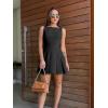 imageKaximil Womens Off The Shoulder Mini Dress Ruffle Hem Ruched Corset Short Cocktail Party DressesZblack