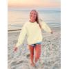 imageKaximil Womens Oversized Sweatshirts Fleece Long Sleeve Crewneck Casual Pullover TopsMellow Yellow