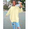 imageKaximil Womens Oversized Sweatshirts Fleece Long Sleeve Crewneck Casual Pullover TopsMellow Yellow