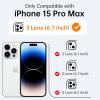 imageUpgraded Magnetic for iPhone 15 Pro Max Case with Builtin KickstandScreen Protector IncludedWireless Charging Compatible21ft Drop TestedSlim Fit Translucent Matte Acrylic  BlueBlue w Camera Cover