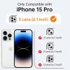 imageUpgraded Magnetic for iPhone 15 Pro Max Case with Builtin KickstandScreen Protector IncludedWireless Charging Compatible21ft Drop TestedSlim Fit Translucent Matte Acrylic  BlueBlue w Camera Cover