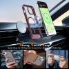 imageUpgraded Magnetic for iPhone 15 Pro Max Case with Builtin KickstandScreen Protector IncludedWireless Charging Compatible21ft Drop TestedSlim Fit Translucent Matte Acrylic  BlueWine Red w Kickstand