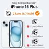 imageUpgraded Magnetic for iPhone 15 Pro Max Case with Builtin KickstandScreen Protector IncludedWireless Charging Compatible21ft Drop TestedSlim Fit Translucent Matte Acrylic  BlueBlack w Kickstand