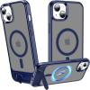 imageUpgraded Magnetic for iPhone 15 Pro Max Case with Builtin KickstandScreen Protector IncludedWireless Charging Compatible21ft Drop TestedSlim Fit Translucent Matte Acrylic  BlueBlue w Kickstand