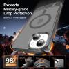 imageUpgraded Magnetic for iPhone 15 Pro Max Case with Builtin KickstandScreen Protector IncludedWireless Charging Compatible21ft Drop TestedSlim Fit Translucent Matte Acrylic  BlueGrey w Kickstand
