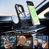 imageUpgraded Magnetic for iPhone 15 Pro Max Case with Builtin KickstandScreen Protector IncludedWireless Charging Compatible21ft Drop TestedSlim Fit Translucent Matte Acrylic  BlueBlack w Camera Cover