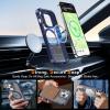 imageUpgraded Magnetic for iPhone 15 Pro Max Case with Builtin KickstandScreen Protector IncludedWireless Charging Compatible21ft Drop TestedSlim Fit Translucent Matte Acrylic  BlueBlue w Camera Cover