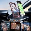 imageUpgraded Magnetic for iPhone 15 Pro Max Case with Builtin KickstandScreen Protector IncludedWireless Charging Compatible21ft Drop TestedSlim Fit Translucent Matte Acrylic  BlueWine Red w Kickstand