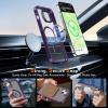 imageUpgraded Magnetic for iPhone 15 Pro Max Case with Builtin KickstandScreen Protector IncludedWireless Charging Compatible21ft Drop TestedSlim Fit Translucent Matte Acrylic  BluePurple w Camera Cover