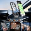 imageUpgraded Magnetic for iPhone 15 Pro Max Case with Builtin KickstandScreen Protector IncludedWireless Charging Compatible21ft Drop TestedSlim Fit Translucent Matte Acrylic  BlueGrey w Kickstand