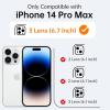 imageUpgraded Magnetic for iPhone 15 Pro Max Case with Builtin KickstandScreen Protector IncludedWireless Charging Compatible21ft Drop TestedSlim Fit Translucent Matte Acrylic  BlueBlack w Kickstand