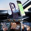 imageUpgraded Magnetic for iPhone 15 Pro Max Case with Builtin KickstandScreen Protector IncludedWireless Charging Compatible21ft Drop TestedSlim Fit Translucent Matte Acrylic  BluePurple w Camera Cover
