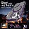 imageUpgraded Magnetic for iPhone 15 Pro Max Case with Builtin KickstandScreen Protector IncludedWireless Charging Compatible21ft Drop TestedSlim Fit Translucent Matte Acrylic  BluePurple w Camera Cover