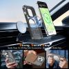 imageUpgraded Magnetic for iPhone 15 Pro Max Case with Builtin KickstandScreen Protector IncludedWireless Charging Compatible21ft Drop TestedSlim Fit Translucent Matte Acrylic  BlueGrey w Camera Cover