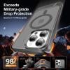imageUpgraded Magnetic for iPhone 15 Pro Max Case with Builtin KickstandScreen Protector IncludedWireless Charging Compatible21ft Drop TestedSlim Fit Translucent Matte Acrylic  BlueGrey w Kickstand