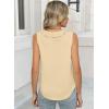 imageWomens Dressy Casual Blouses Sleeveless V Neck Ruffle Tank Tops 2025 Trendy Summer Ladies Business Work ShirtsBeige