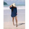 imageWomens Oversized T Shirt Dress Short Sleeve Crewneck Tunic Tops Basic Summer Casual Mini Short Dresses with PocketsNavy