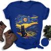 imageWomens Short Sleeve T Shirts Graphic Tees Crewneck Casual Loose 2025 Summer Boho TopsCat
