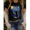 imageWomens Short Sleeve T Shirts Graphic Tees Crewneck Casual Loose 2025 Summer Boho TopsCat1
