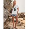imageWomens Short Sleeve T Shirts Graphic Tees Crewneck Casual Loose 2025 Summer Boho TopsCat2