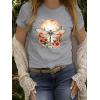 imageWomens Short Sleeve T Shirts Graphic Tees Crewneck Casual Loose 2025 Summer Boho TopsDragonfly