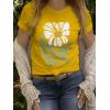 imageWomens Short Sleeve T Shirts Graphic Tees Crewneck Casual Loose 2025 Summer Boho TopsFlower1