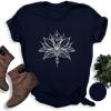imageWomens Short Sleeve T Shirts Graphic Tees Crewneck Casual Loose 2025 Summer Boho TopsFlower3